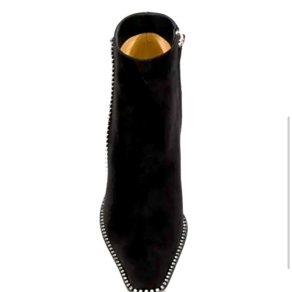 HOST PICK❣️New Auth Jimmy Choo Swarovski Crystal Suede Ankle Boot Sz 9 - Picture 2 of 5